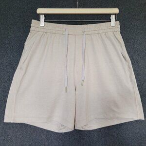 Lululemon Men’s M Cream Loungewear Soft Jersey Athletic Shorts